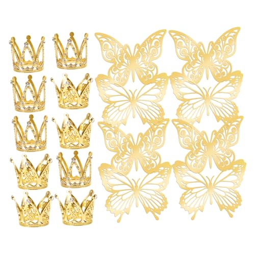 Cabilock Blumenstrauß Accessoires Satz mit Kleiner und Schmetterlings Dekoration für Hochzeiten und Geburtstagsfeiern Tortenkronen Dekoration Cabilock Blumenstrauß Accessoires Satz mit Kleiner und Schmetterlings Dekoration für Hochzeiten und Geburtstagsfeiern Tortenkronen Dekoration von Cabilock