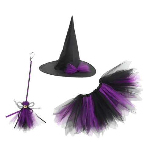 Cabilock 1 Satz Hexen verkleiden sich individueller Hexenhut Vampir halloween dekoration halloween Rollenspielanzug für Rollenspielkostüm für Polyester Violett von Cabilock