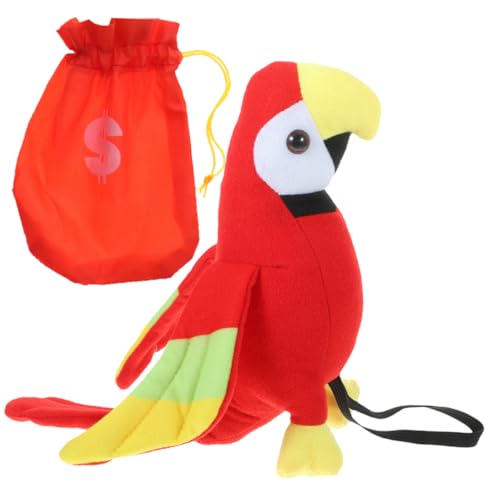 Cabilock Plüschpapagei Schulter Prop für Piratenkostüm 2 Stück Leicht für Kinder Halloween und Luau Dekoration Cabilock Plüschpapagei Schulter Prop für Piratenkostüm 2 Stück Leicht für Kinder Halloween und Luau Dekoration von Cabilock