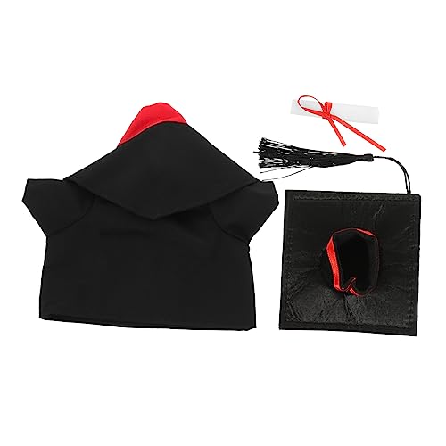 Cabilock Abschluss-bär-puppenkostüme 30 cm Plüschbär-Outfit Kuscheltier Mütze Kleid Lebendig Und von Cabilock