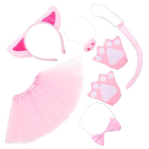 Cabilock 1 Satz Schweinekostüm-Set Schnauze Hühnerkostüm Bausatz aufblasbares Kostüm für Erwachsene Tiermaske Kuh Cosplay -Kostüm Partystirnband Tier-Cosplay-Requisite Gittergewebe Rosa Cabilock 1 Satz Schweinekostüm-Set Schnauze Hühnerkostüm Bausatz aufblasbares Kostüm für Erwachsene Tiermaske Kuh Cosplay -Kostüm Partystirnband Tier-Cosplay-Requisite Gittergewebe Rosa von Cabilock