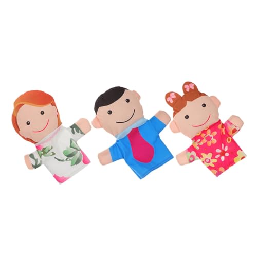 Cabilock 1 Satz Teiliges Handpuppen Für Vater Mutter Und Tochter Puppen Für Interaktives Geschichtenerzählen Und Lernspielzeug Hochwertige Stoffhandpuppen Für Jungen Und Mädchen 3 Stück von Cabilock