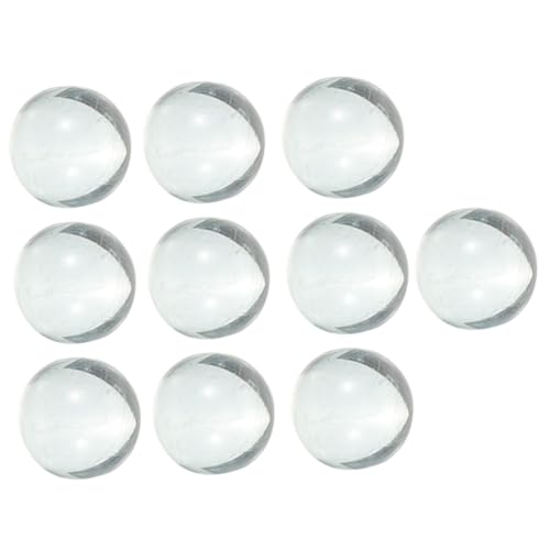 Cabilock 1 Satz Transparente Marmordekoration Für Dekorative Perlen Runden Groß Füllperlen Murmeln Masse Transparente Murmeln Tischplatte Vase Steine Glas 10 Stück von Cabilock