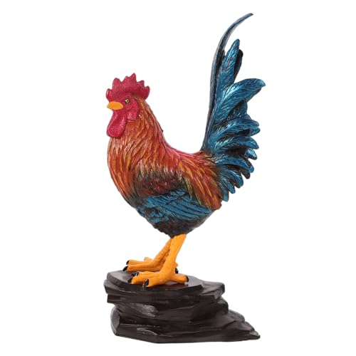 Cabilock Hahnfigur Garten Statue Hahn Modell Skulptur Outdoor Dekorative Ornament Kunststoff Robust Langlebig Für See Rasen von Cabilock
