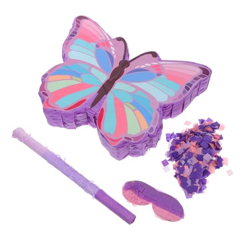 Cabilock Mädchen Geburtstag Party Mit Stick Schmetterling Form Spaß Batting Stick Set Spielzeug von Cabilock