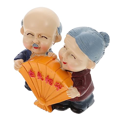 Cabilock 1 Stück Hausdekoration Großelternteil Party Kuchenverzierung ältere Menschen Oh Die Opa und Oma Figur geburtstagstorte dekorationen Kuchen -Topper Geburtstagstorte Origination Harz von Cabilock