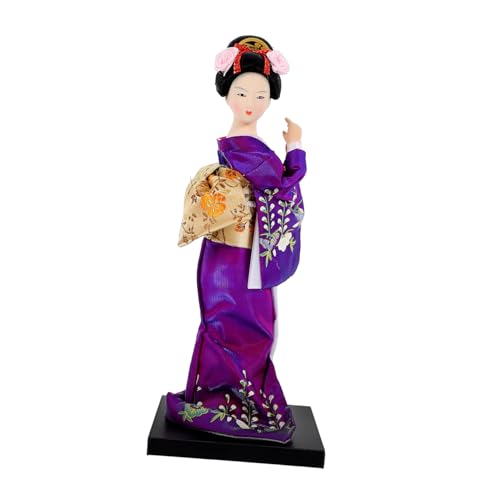 Cabilock 1 Stück Japanische Geisha Puppe mit Kimono Dekorationsfigur für Wohnzimmer und Büro Handgefertigte Statuette für Innendekoration und Fotografie Cabilock 1 Stück Japanische Geisha Puppe mit Kimono Dekorationsfigur für Wohnzimmer und Büro Handgefertigte Statuette für Innendekoration und Fotografie von Cabilock