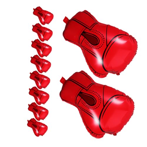 Cabilock 10 Stück Aluminium Folienballons für Sport und Geburtstagsfeiern für Wrestling Events und Sportdekorationen Rote Boxhandschuhe Cabilock 10 Stück Aluminium Folienballons für Sport und Geburtstagsfeiern für Wrestling Events und Sportdekorationen Rote Boxhandschuhe von Cabilock