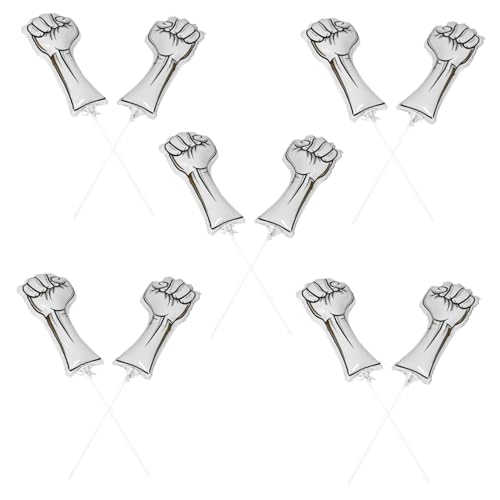 Cabilock 10 Stück Aufblasbare Fäustlinge Cheering Ballons aus Aluminiumfolie Langlebige Sport Fan Noise Maker Sticks Interaktive Unterstützung für Fußball Party Schul Sportveranstaltungen Cabilock 10 Stück Aufblasbare Fäustlinge Cheering Ballons aus Aluminiumfolie Langlebige Sport Fan Noise Maker Sticks Interaktive Unterstützung für Fußball Party Schul Sportveranstaltungen von Cabilock