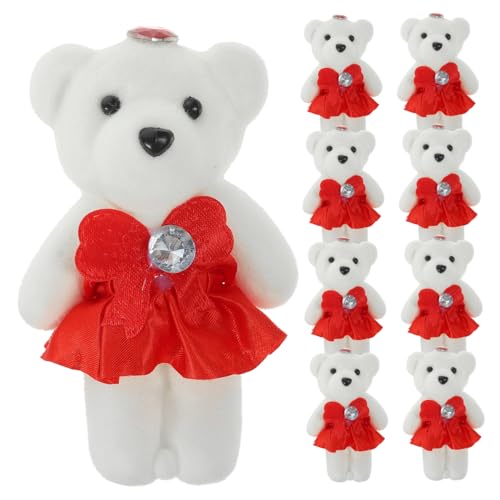 Cabilock 10 Stück Hochzeitsauto Bouquet Dekoration kleines Plüschspielzeug Plüschtiere für spielzeuge Puppe ausgestopftes Bärenspielzeug Kuscheltiere Plüschbären Schaum rot Cabilock 10 Stück Hochzeitsauto Bouquet Dekoration kleines Plüschspielzeug Plüschtiere für spielzeuge Puppe ausgestopftes Bärenspielzeug Kuscheltiere Plüschbären Schaum rot von Cabilock