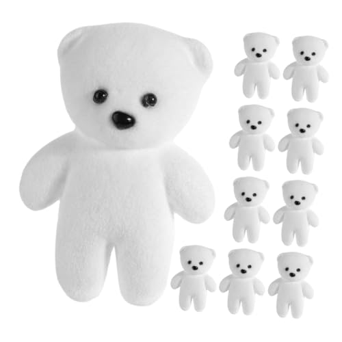 Cabilock 10 Stück Kleine Bärenförmige Blumendekorationen Für Weihnachten Und Valentinstag, Mini-plüschbärenspielzeug Für Strumpffüller Und Babyparty, Niedliche Miniatur-bärpuppen Cabilock 10 Stück Kleine Bärenförmige Blumendekorationen Für Weihnachten Und Valentinstag, Mini-plüschbärenspielzeug Für Strumpffüller Und Babyparty, Niedliche Miniatur-bärpuppen von Cabilock