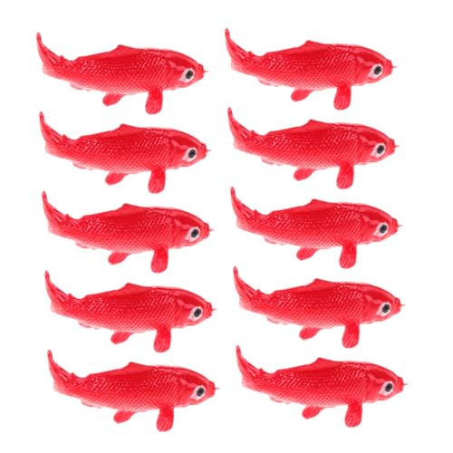 Cabilock 10 Stück Koi Fische Figuren Realistische Harz Fische Modelle für Aquarien Detaillierte Dekorationen für Ozeanlandschaften und DIY Fischbecken Cabilock 10 Stück Koi Fische Figuren Realistische Harz Fische Modelle für Aquarien Detaillierte Dekorationen für Ozeanlandschaften und DIY Fischbecken von Cabilock
