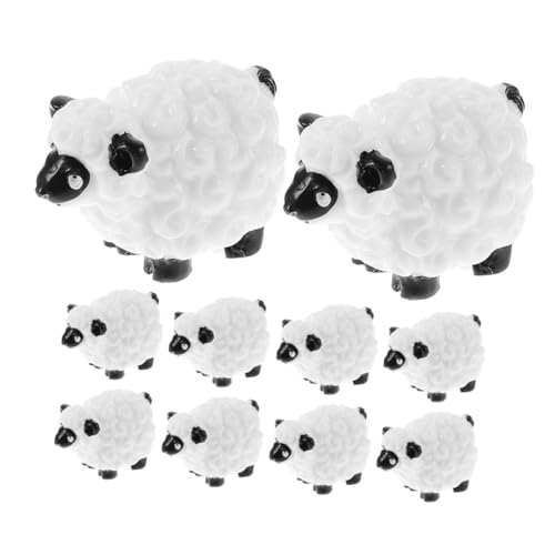 Cabilock Schäfchen Deko 10er Set Mini Schaf Figuren Niedliche Harz Tierfiguren Für Miniatur Gärten Bauernhof Dekoration Resin Schaf Deko Für Innen Und Außenbereich Deko Schaf Garten Cabilock Schäfchen Deko 10er Set Mini Schaf Figuren Niedliche Harz Tierfiguren Für Miniatur Gärten Bauernhof Dekoration Resin Schaf Deko Für Innen Und Außenbereich Deko Schaf Garten von Cabilock
