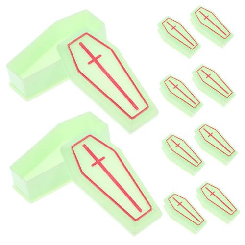 Cabilock 10 Stück Miniaturisierte Coffin Box Dekoration Halloween Streich Requisiten für Partys Tragbare Simulation Coffin Box für DIY Mini Haus Vielseitige Verwendung zur Aufbewahrung von Cabilock