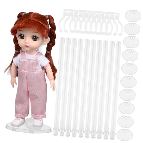 Cabilock 10 Stück Puppenständer aus Transparente Puppenhalter für Verschiedene Puppen Robustes und Einfach zu Installierendes Puppen Display Zubehör Höhe für Actionfiguren und Modepuppen Cabilock 10 Stück Puppenständer aus Transparente Puppenhalter für Verschiedene Puppen Robustes und Einfach zu Installierendes Puppen Display Zubehör Höhe für Actionfiguren und Modepuppen von Cabilock