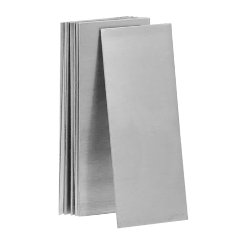 Cabilock 10 Stück Teiliges Anodenblech Elektroplattierung und Obstbatterie experimente Stabile und Langlebige Metallplatten für Physik Chemielabor Geeignet für Schüler und Experten von Cabilock