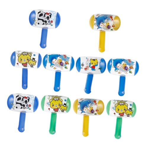 Cabilock 10 Stück Teiliges Aufblasbare Kinderschläger mit Glockenton Leichter Bunter Hammer Spielspaß für Mädchen und Jungen Lustiges Party und Outdoor mit Integriertem Zufällige Farbe Cabilock 10 Stück Teiliges Aufblasbare Kinderschläger mit Glockenton Leichter Bunter Hammer Spielspaß für Mädchen und Jungen Lustiges Party und Outdoor mit Integriertem Zufällige Farbe von Cabilock
