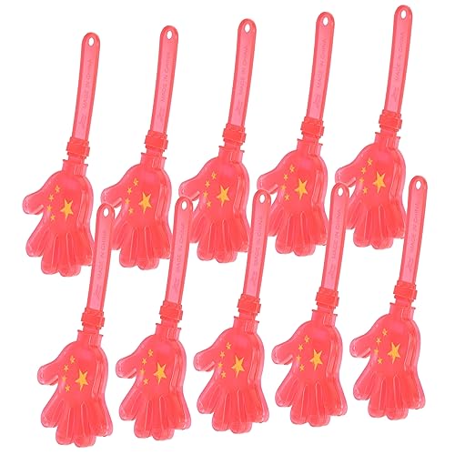 Cabilock 10 Stück Teiliges Handklatscher Fünf Sterne Rotflaggen Design Leichte Klatschhände für Fußballfans Farbenfrohe Lärmmacher zum Anfeuern bei Sportveranstaltungen und Partys Cabilock 10 Stück Teiliges Handklatscher Fünf Sterne Rotflaggen Design Leichte Klatschhände für Fußballfans Farbenfrohe Lärmmacher zum Anfeuern bei Sportveranstaltungen und Partys von Cabilock