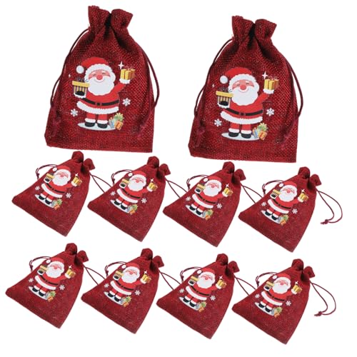 Cabilock 10 Stück Weinrote Weihnachtsbeutel Aus Jutebeutel Weihnachtsbeutel Verpackungsbeutel Weihnachtspartybevorzugung Weihnachtsbeutel Weihnachtsbeutel Mit Kordelzug Cabilock 10 Stück Weinrote Weihnachtsbeutel Aus Jutebeutel Weihnachtsbeutel Verpackungsbeutel Weihnachtspartybevorzugung Weihnachtsbeutel Weihnachtsbeutel Mit Kordelzug von Cabilock