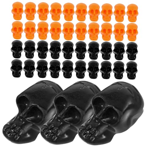 Cabilock 100 Stück Mini Schädel Köpfe Realistische Halloween Dekoration für Partys Karneval und Streichspielzeuge Requisiten für Spukhäuser und DIY Projekte von Cabilock