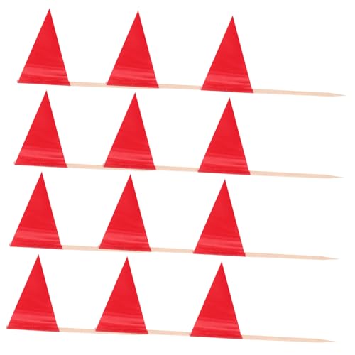 Cabilock 100 Stück Rote Zahnstocher Flags Dreieckige Mini Essenspicker für Kuchen Cupcakes Obst Sichere Lebensmittelqualität Vielseitige Party und Buffetdekoration Cabilock 100 Stück Rote Zahnstocher Flags Dreieckige Mini Essenspicker für Kuchen Cupcakes Obst Sichere Lebensmittelqualität Vielseitige Party und Buffetdekoration von Cabilock
