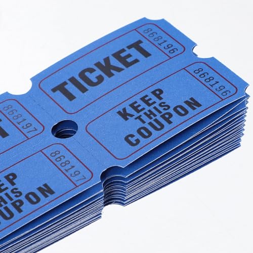 Cabilock 100 Stück Tombola-Lose Für Events Eintritte Klassenbelohnungen Preise - Blau von Cabilock