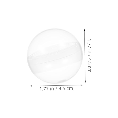 Cabilock 100 Stück Transparente Befüllbare Kunststoffkugeln Robuste Runde Kapseln für Greiferautomaten Partygeschenke Spielzeugaufbewahrung Ostern Cabilock 100 Stück Transparente Befüllbare Kunststoffkugeln Robuste Runde Kapseln für Greiferautomaten Partygeschenke Spielzeugaufbewahrung Ostern von Cabilock