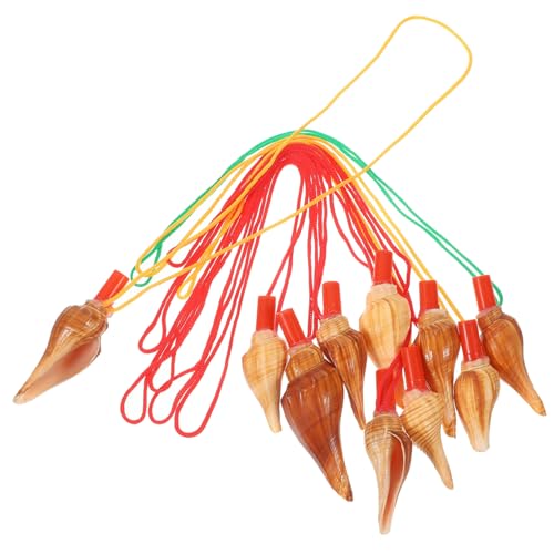 Cabilock Pfeifeninstrument-Spielzeug 10er-Pack Conch-pfeifen Für Kinder Kleinkind-musikspielzeug Für Geburtstag Zufällige Farbe von Cabilock