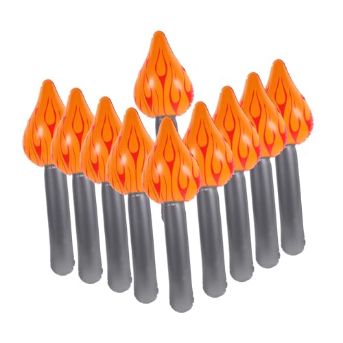 Cabilock 10 Stücke Aufblasbare Flamme Fackel Dekorationen Sport Spiel Party Favor Requisiten von Cabilock