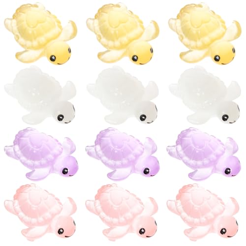 Cabilock Schildkröten-Ornament Mit Leuchtendem Dunkel Für Aquarium Oder Schreibtisch Aus Kunstharz Gefertigte Schildkröten-Dekoration von Cabilock