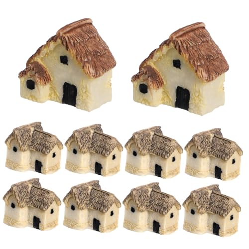 Cabilock 12 Stück Cottages Mini Pflanzenfiguren Reetdachhaus Miniaturschloss Minihütten Garten Heimdekoration Szene Feendekor Outdoor Rasenornamente Fallout Kunsttore Cabilock 12 Stück Cottages Mini Pflanzenfiguren Reetdachhaus Miniaturschloss Minihütten Garten Heimdekoration Szene Feendekor Outdoor Rasenornamente Fallout Kunsttore von Cabilock