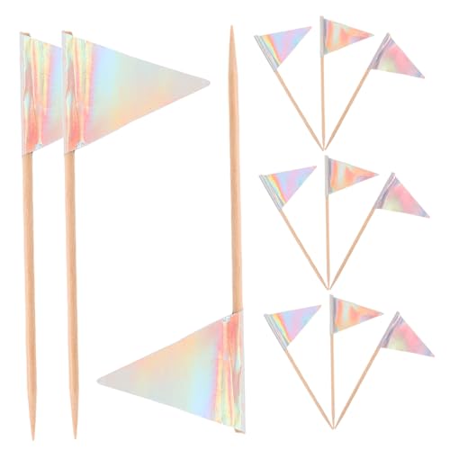 Cabilock 12 Stück Teiliges Bunte Dreieck Partyfood Flaggen Zahnstocher Stabile Dessert und Vorspeisen Topper für Kuchen Obstplatten Käse und Fingerfood Dekoration Cabilock 12 Stück Teiliges Bunte Dreieck Partyfood Flaggen Zahnstocher Stabile Dessert und Vorspeisen Topper für Kuchen Obstplatten Käse und Fingerfood Dekoration von Cabilock