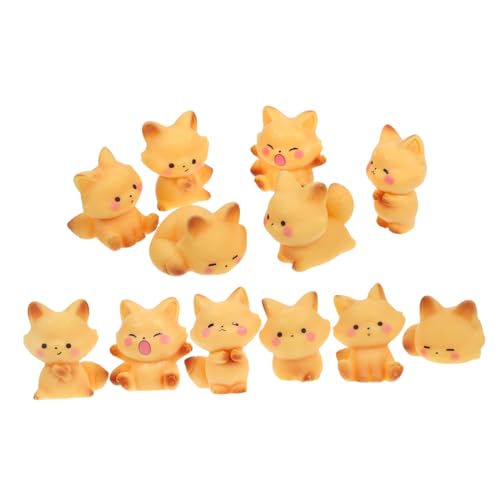 Cabilock 12 Stück Teiliges Niedliche Fuchs Miniaturen aus Langlebigem Harz mit Detailreicher Gestaltung Vielseitig für DIY Feengärten Terrarien Mooslandschaften und Kuchen Dekoration Cabilock 12 Stück Teiliges Niedliche Fuchs Miniaturen aus Langlebigem Harz mit Detailreicher Gestaltung Vielseitig für DIY Feengärten Terrarien Mooslandschaften und Kuchen Dekoration von Cabilock