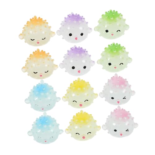 Cabilock 12 Stück Teiliges Resin Flaschenfisch Miniaturfiguren Bunte Kleine Meerestiere für DIY Mikro Landschaft Kreative Gartenteich Ornamente Vielseitige Meereslebewesen Figuren für von Cabilock