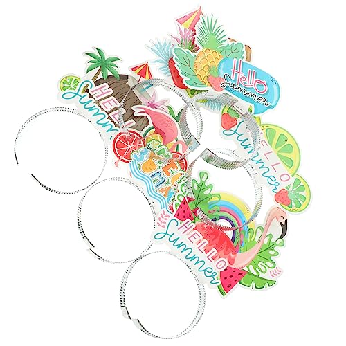 Cabilock 12St Cosplay-Haarreifen Bands Ananas-Stirnband Spa-Stirnband Tank Inhaber partydekoration Party Decoration Party Dekoration Pool-Party-Haarband Stirnbänder für Sommerpartys Plastik von Cabilock