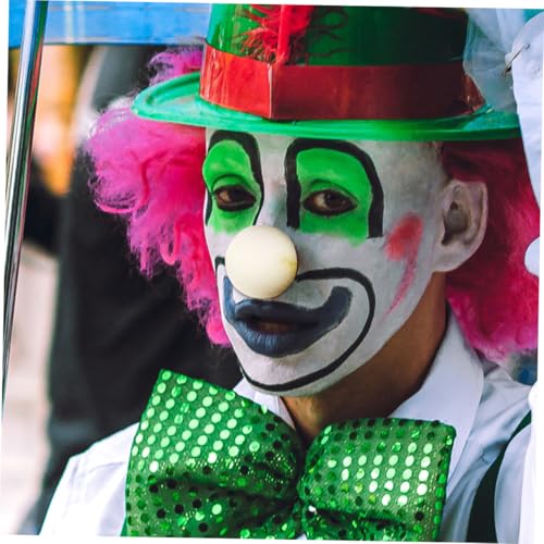 Cabilock 15 STK. Teiliges Weiße Schaumstoff Clown Nase Weiche Hautfreundliche Kostüm Nase für Halloween Karneval Gruppenaktivitäten Leicht zu Reinigen von Cabilock