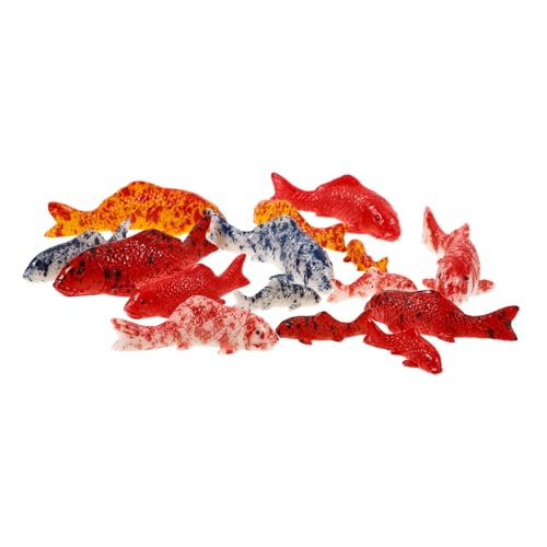Cabilock 15 Stück Teiliges Fische Dekoration aus Resin für Aquarium und Heimdekoration Künstliche Fische für Landschaften Garten Tischdeko und Puppenhaus Cabilock 15 Stück Teiliges Fische Dekoration aus Resin für Aquarium und Heimdekoration Künstliche Fische für Landschaften Garten Tischdeko und Puppenhaus von Cabilock