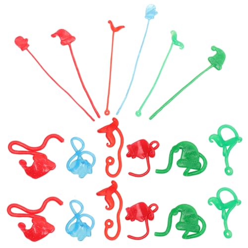 Cabilock 18 Stück Teiliges Weihnachts Stretch aus Strapazierfähigem TPR Klebrig und Elastisch als Party Mitgebsel Stressabbau für Erwachsene Füllmaterial von Cabilock
