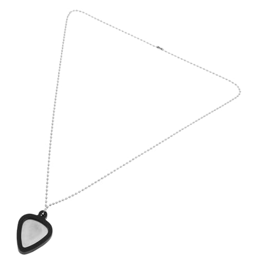 Cabilock 1Satz Gitarren Pick Halskette Herzförmigen Picks Praktischer Aufbewahrungsschmuck für Musikliebhaber und Funktional für Gitarristen und Ukulele Spieler von Cabilock