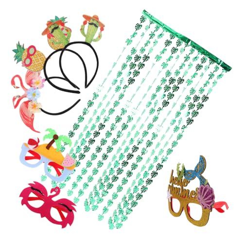 Cabilock 1Satz Hawaiianisches Partyset mit Lustigen Brillen und Stirnbändern Dekoration für Themenpartys Strandfeiern und Geburtstagsfeiern Einzigartige Foto Requisiten für Unvergessliche Cabilock 1Satz Hawaiianisches Partyset mit Lustigen Brillen und Stirnbändern Dekoration für Themenpartys Strandfeiern und Geburtstagsfeiern Einzigartige Foto Requisiten für Unvergessliche von Cabilock