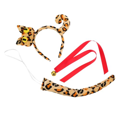Cabilock 1Satz Kätzchen Kostüm Set mit Katzenohren Haarband Katzenschwanz für Frauen für Halloween Cosplay und Partys Süßes und Stylisches Tieraccessoire Cabilock 1Satz Kätzchen Kostüm Set mit Katzenohren Haarband Katzenschwanz für Frauen für Halloween Cosplay und Partys Süßes und Stylisches Tieraccessoire von Cabilock