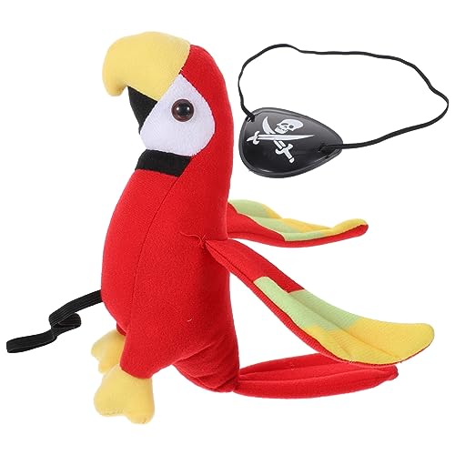 Cabilock 1Satz Papagei Requisite für Piratenkostüm Teiliges mit Augenmaske und Schulterpapagei Halloween Cosplay und Rollenspiele aus Langlebigem von Cabilock