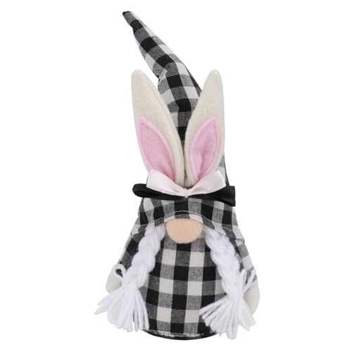 Cabilock 1Stk Kaninchen Türstopper Hasenornament Plüschtiere ausgestopfter Hase aus Plüsch Plüschzwerg hasenfiguren kaninchenohren Stoffhandwerk Osterdeko Gnom Puppenschmuck von Cabilock