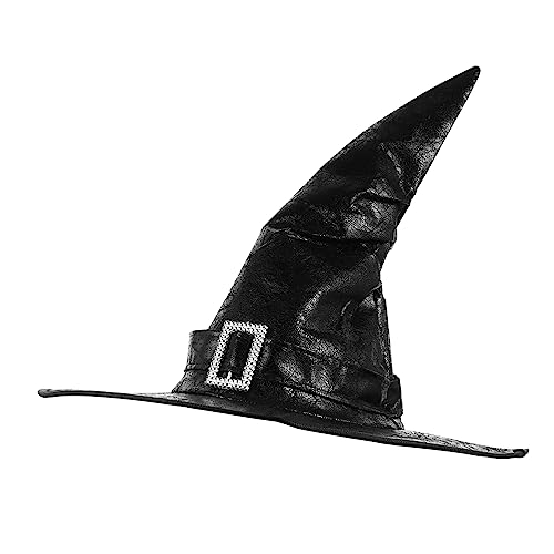 Cabilock 1stk Hexenhut Kopfschmuck Hexenhut Maske Halloween-hexenmütze Kopfverzierung Des Zauberers Zauberhut Hüte Für Halloween Verrückte Hüte Für Erwachsene Kappe Black Kunstleder Cabilock 1stk Hexenhut Kopfschmuck Hexenhut Maske Halloween-hexenmütze Kopfverzierung Des Zauberers Zauberhut Hüte Für Halloween Verrückte Hüte Für Erwachsene Kappe Black Kunstleder von Cabilock