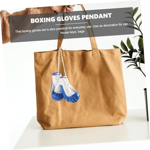 Cabilock 2 Paare Kleine Boxhandschuhe Anhänger aus Robustem PVC Leichte Mini Boxhandschuhe zum Aufhängen an Taschen Rucksäcken Dekorativer Schlüsselanhänger und von Cabilock