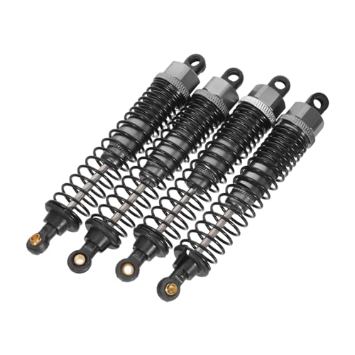 Cabilock 2 Paare Rc Auto Stoßdämpfer Aluminium Stoßdämpfer Vorne Hinten Verstellbar für Ferngesteuerte Spielzeugautos Offroad Rc Truck Dämpfer für Verbessertes Fahrverhalten von Cabilock