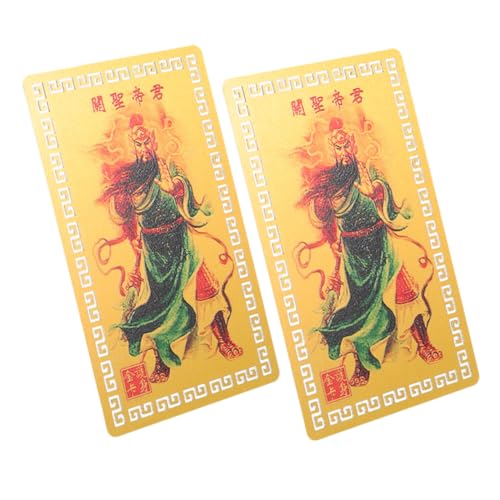 Cabilock 2 Stück Chinesische Taisui Amulettkarten aus Metall Tragbare Glücksbringer mit Traditionellen Buddhistischen Symbolen Kompakte Schutz und Segnungskarten für Feng Shui Auspicious Cabilock 2 Stück Chinesische Taisui Amulettkarten aus Metall Tragbare Glücksbringer mit Traditionellen Buddhistischen Symbolen Kompakte Schutz und Segnungskarten für Feng Shui Auspicious von Cabilock