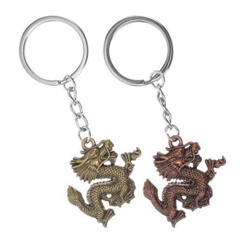 Cabilock 2 Stück Drachen Partygeschenk Schlüsselband Schlüsselanhänger Anhänger Wagen Freundschaftsarmband Set Drachen Schlüsselringhalter Freundschaftsarmband Bastelset Perlen von Cabilock