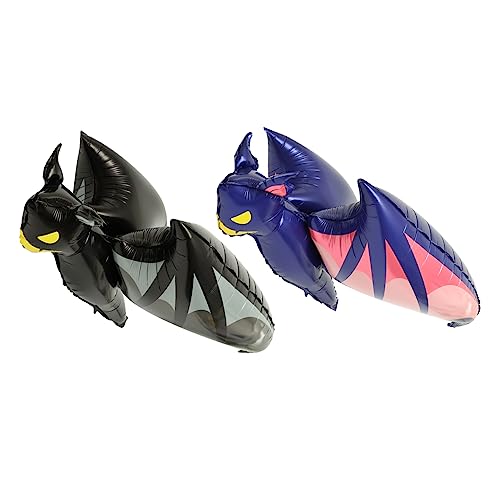 Cabilock Fledermaus-ballons 2 Stück Aufblasbare Halloween-fledermaus-spielzeuge Aluminiumfolie Dekorationen Für Party-requisiten von Cabilock