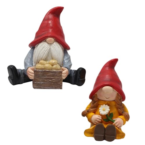 Cabilock 2 Stück Garten GNOME Resin Figuren für Außendekoration Lustige Ornamente für Garten Terrasse und Besondere Anlässe Cabilock 2 Stück Garten GNOME Resin Figuren für Außendekoration Lustige Ornamente für Garten Terrasse und Besondere Anlässe von Cabilock